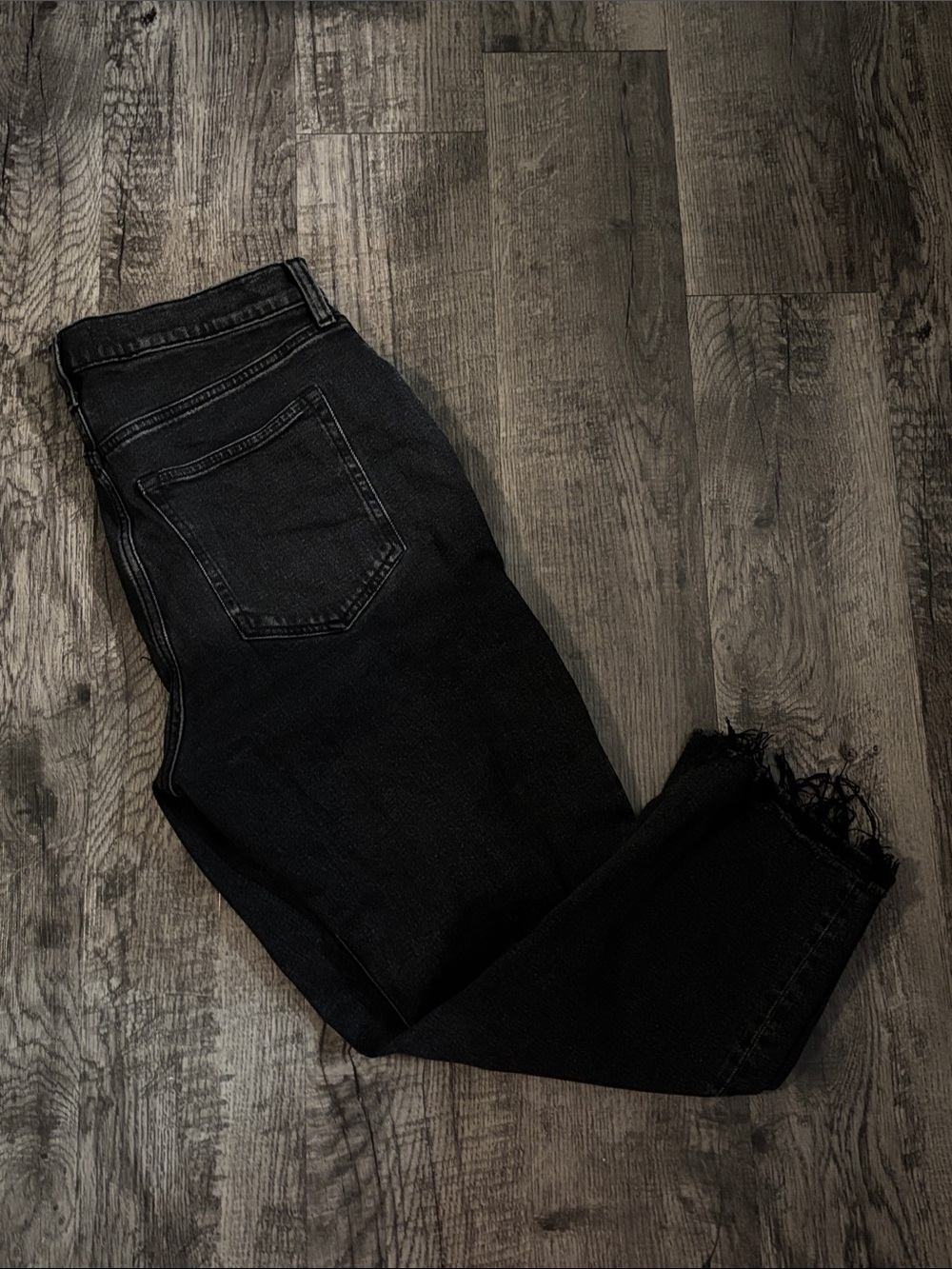 Abercrombie & Fitch Ultra-High Rise Ankle Straight Jeans - Black - Size 30/10XS